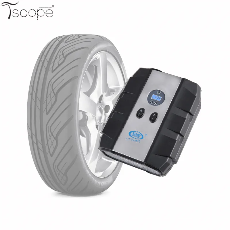Portable DC 12V Digital display Inflatable Tyre Pump Car Air Compressor