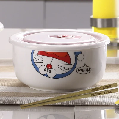 OUSSIRRO мультяшный керамический японский hello kitty Bento Box тепловой пищевой контейнер для завтрака коробки для детского пикника 2D - Цвет: 110