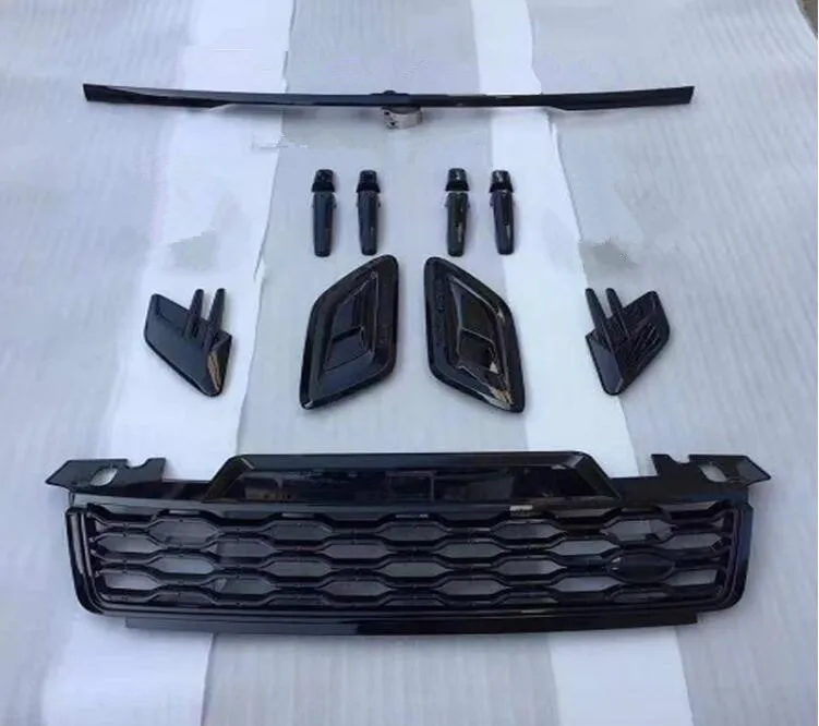 

ABS Side Air Vent Kit Mesh Fender grill fog lamp Door Handle Cover Trims For Land Rover Range Rover Sport 2018 2019 2020 BY EMS