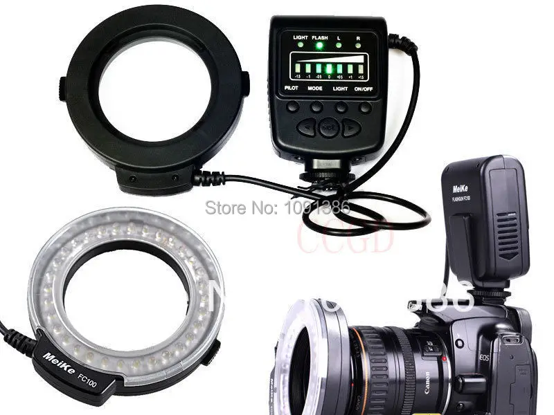 FC 100 FC100 LED Macro Ring Flash Light for Nikon D3200 D800 D7000 D5100 D3100 D90 D300Sin