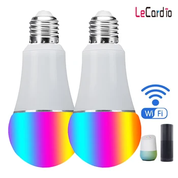 

Wifi Light Bulbs Led Smart Led Lamp Intelligent App Remote Control Stage Lamp Compatible with Alexa Echo Google Home Assistant