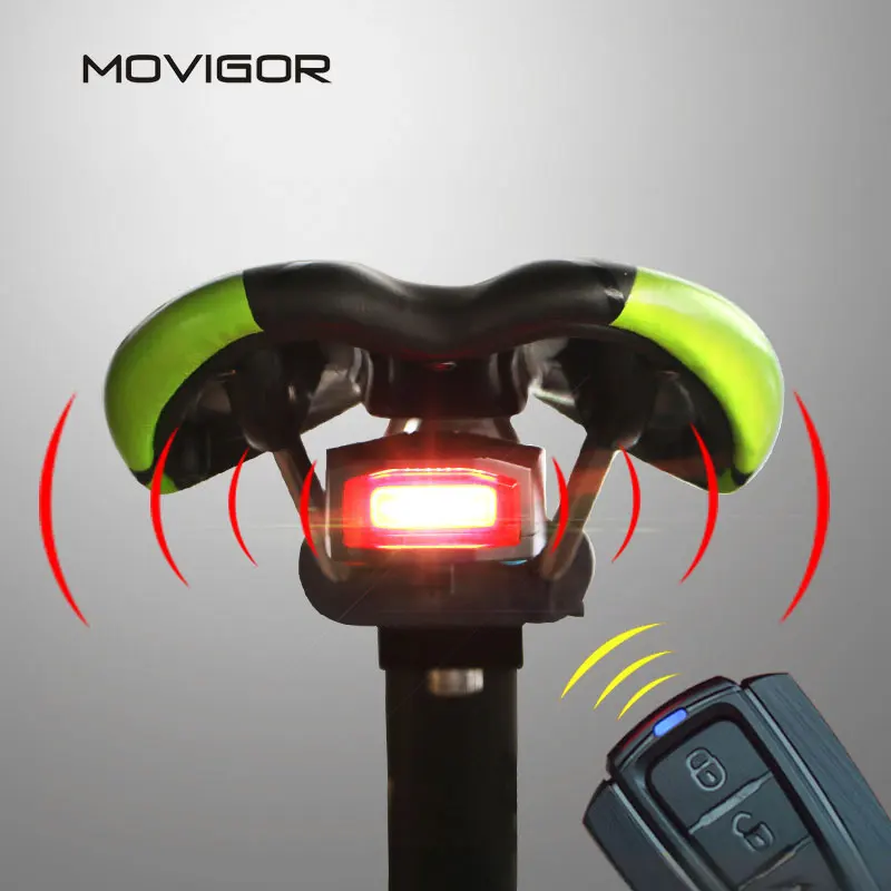 MOVIGOR Wireless Remote Control Bicycle Taillight Anti Theft MTB Road