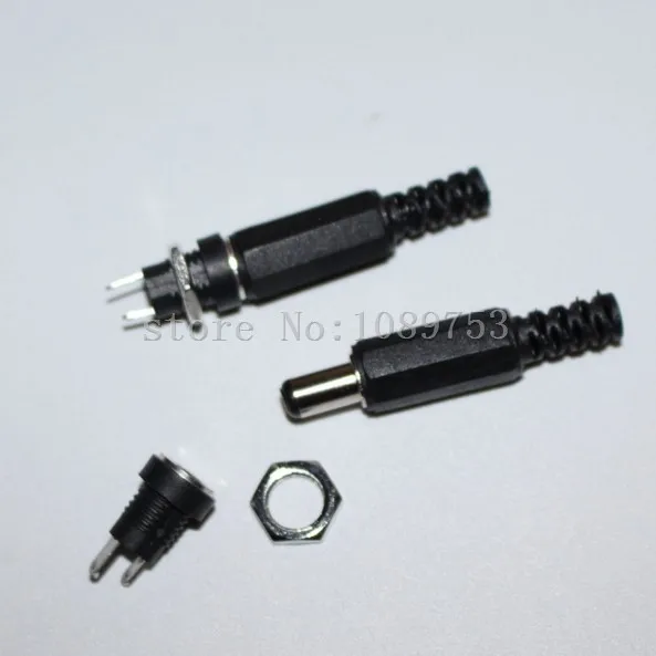 

20x DC022B DC Power Supply Jack Socket Female Panel Mount Connector 5.5*2.1mm 2P