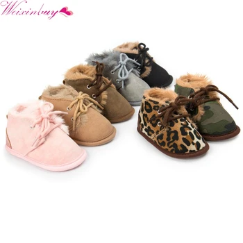 

New winter wool wool cotton shoes baby shoes snow boots small boots warm non-slip baby shoes baby shoes 0-18M
