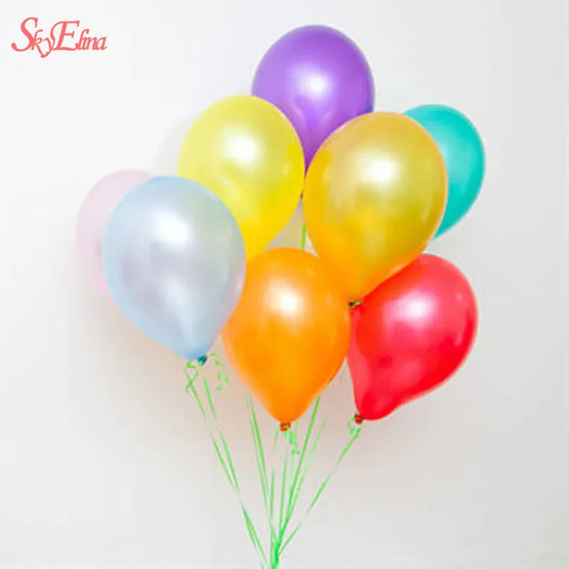 

50pcs/lot Latex balloons 10inch Inflatable balloon Thickening Pearl party balloon Party Ball kid child toy wedding balloons 8Z