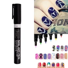 Для маникюра ногтей ручка для рисования в горошек рисунок УФ гель инструменты для дизайна маникюра 16 цветов ногтей обертывания наклейки
