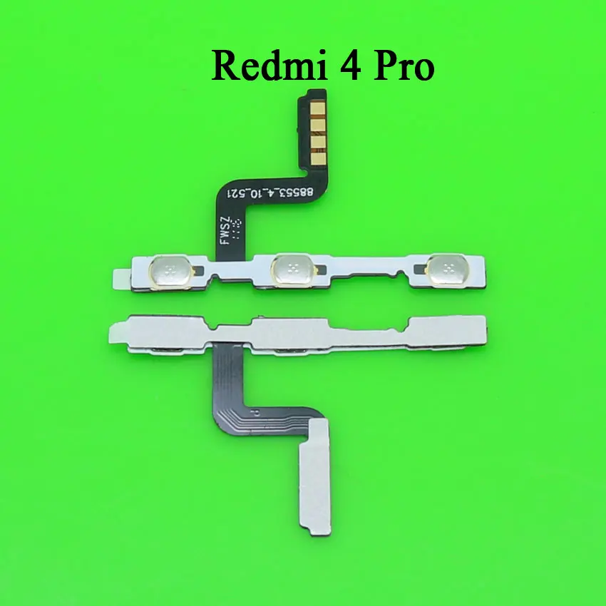 Юйси 1 шт. кнопка включения/громкости гибкий кабель для Xiaomi Redmi 3 3S 4X4 Pro 4A 5 Plus 5A 6 6A S2 Note 2 3 4 4X5 5A - Цвет: For Redmi 4 Pro