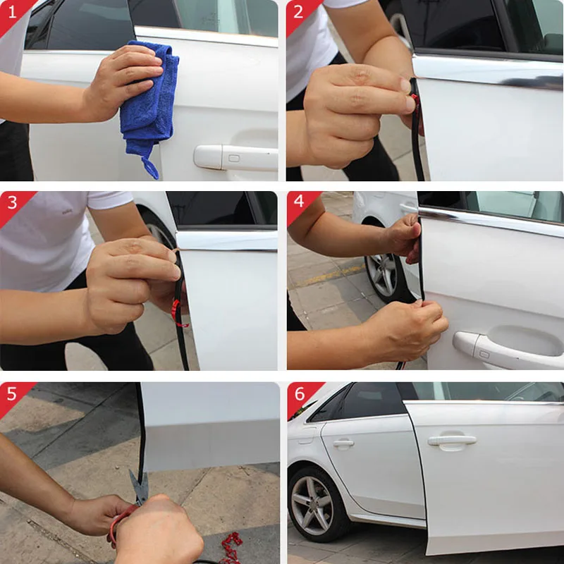 Наклеиваемая защитная полоса от царапин для Audi A3 A4 A5 A6 A7 A8 B6 B7 B8 C5 C6 TT Q3 Q5 Q7 S3