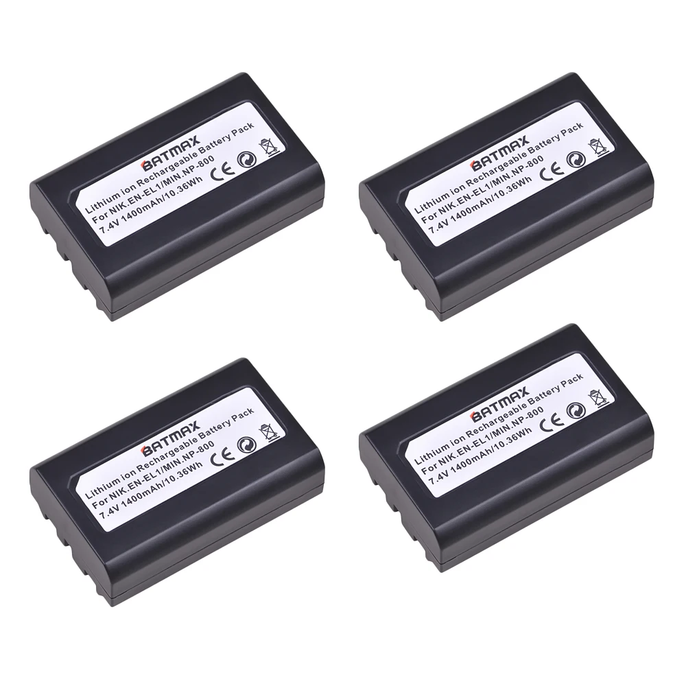 Аккумуляторная батарея Batmax 1400 мАч для Nikon Coolpix 500 775 880 885 990 995 4300 4500 4800 5000 5400 5700
