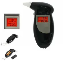 Alcootest Ethylotest цифровой Ecran Eclaire avec 4 embouts этилометр тестор alcool, цифровой дыхательный спирт Тестер Алкотестер