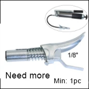 2 шт. 5 шт. 10 шт. Boeray Серебряный сверхмощный быстросъемный смазочный пистолет муфта, 10000 фунтов/кв. дюйм 1/" NPT двойная ручка держатель смазки Zerk