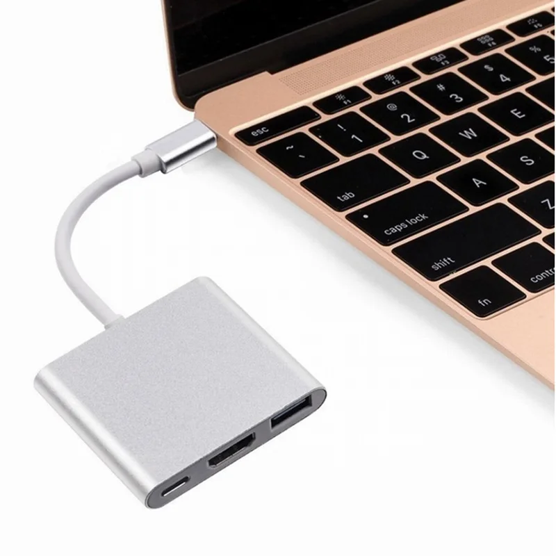 

Portable Type-C to HDMI Adapter HD Wireless Screen Dongle for Nintendo Switch Macbook Pro Projector QJY99