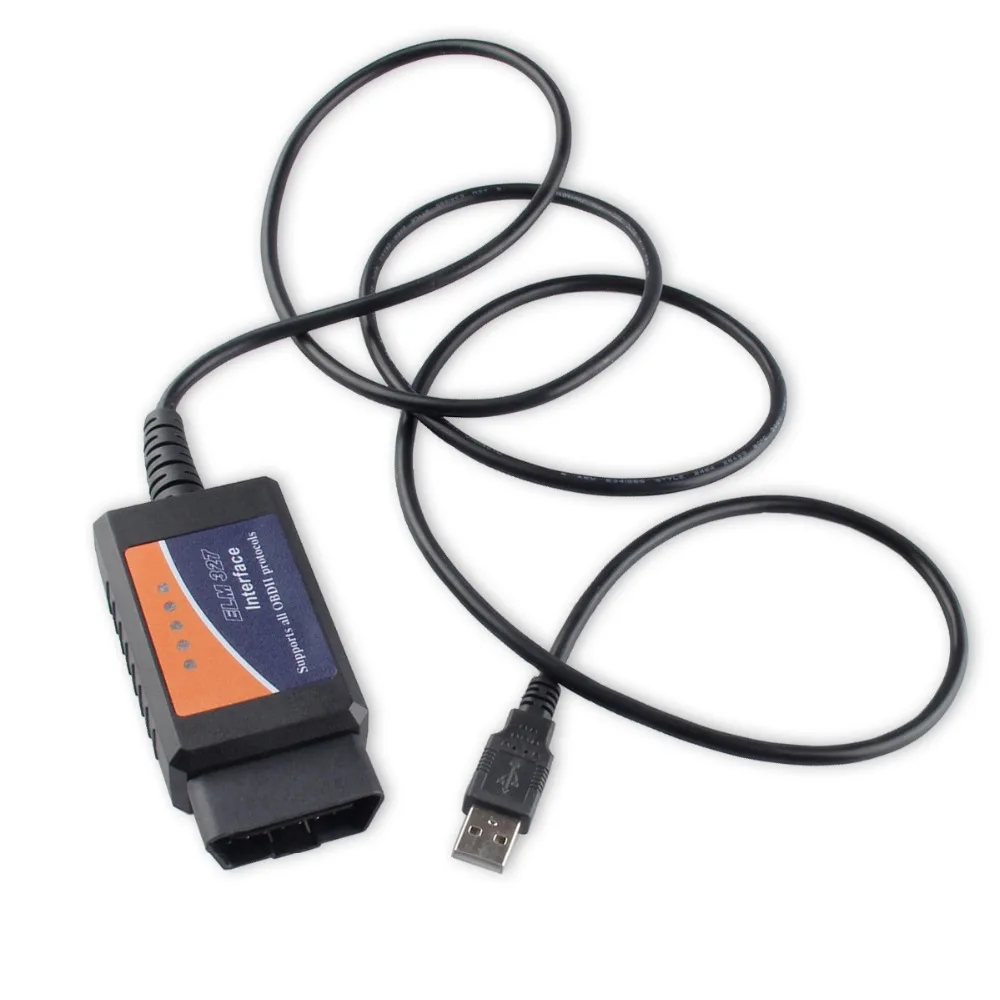 ELM327 USB OBD2 FTDI FT232RL чип OBD II сканер автомобильный для ПК EML 327 V1.5 ODB2 интерфейс диагностический инструмент ELM 327 USB V 1,5