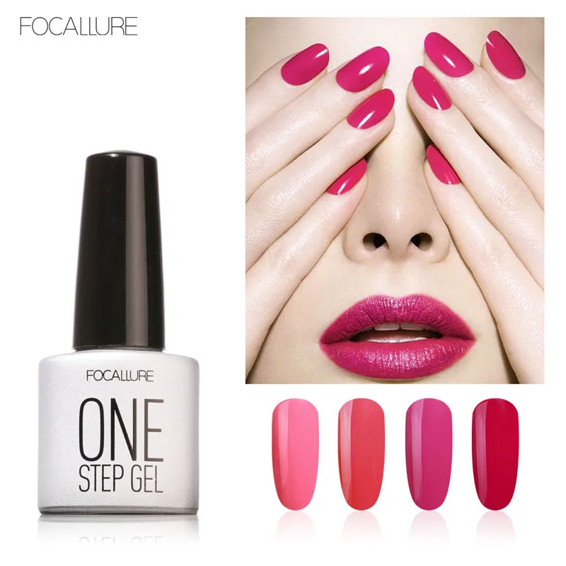 FOCALLURE Fashion One Step Nail Polish Gel 3 in 1 without Top and Base