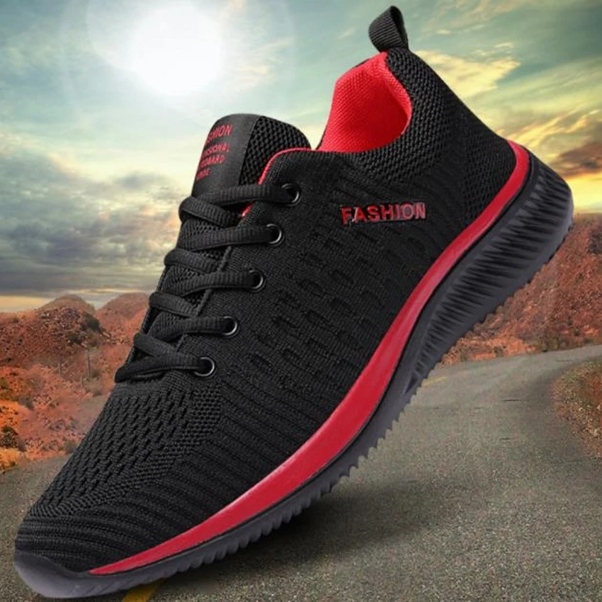 

Men shoes 2019 New Arrivals hot mesh Breathable Ultra-light lace-up shoes men sneakers springNon-slip comfortable sports Shoes