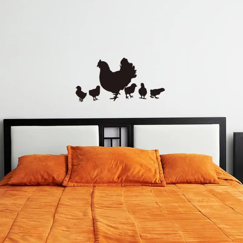 Виниловая наклейка на стену с изображением птиц и цыплят|wall sticker|removable wall stickersvinyl