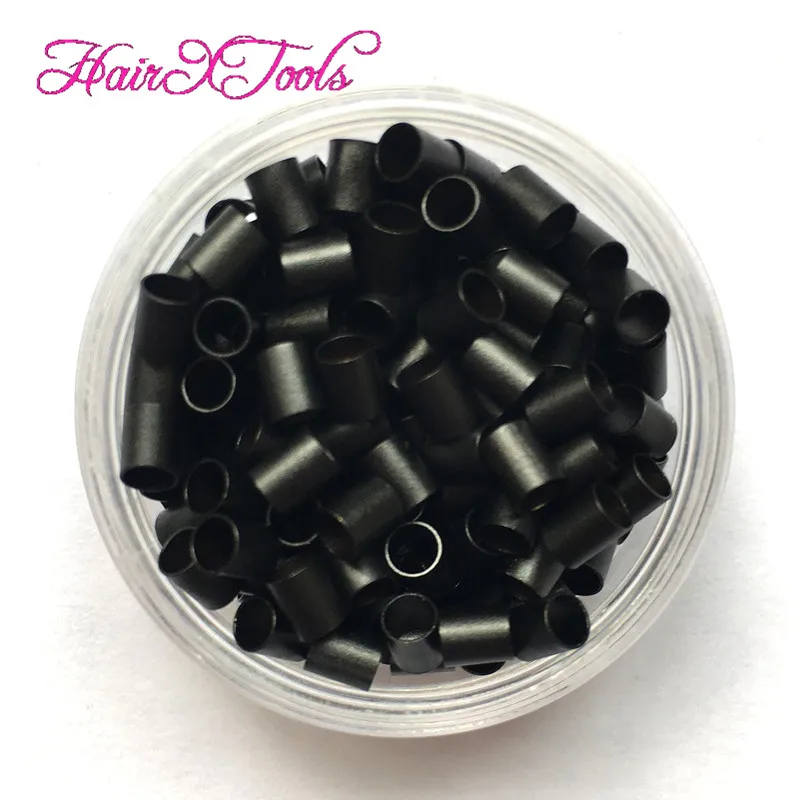 1000pcs 3.2X2.8X3.8mm Micro copper Ring mini locks links 9 Color Options Straight Micro Beads for I TIP hair ring beads ring beads hair extensions tools hair extensions tools hair braid accessories