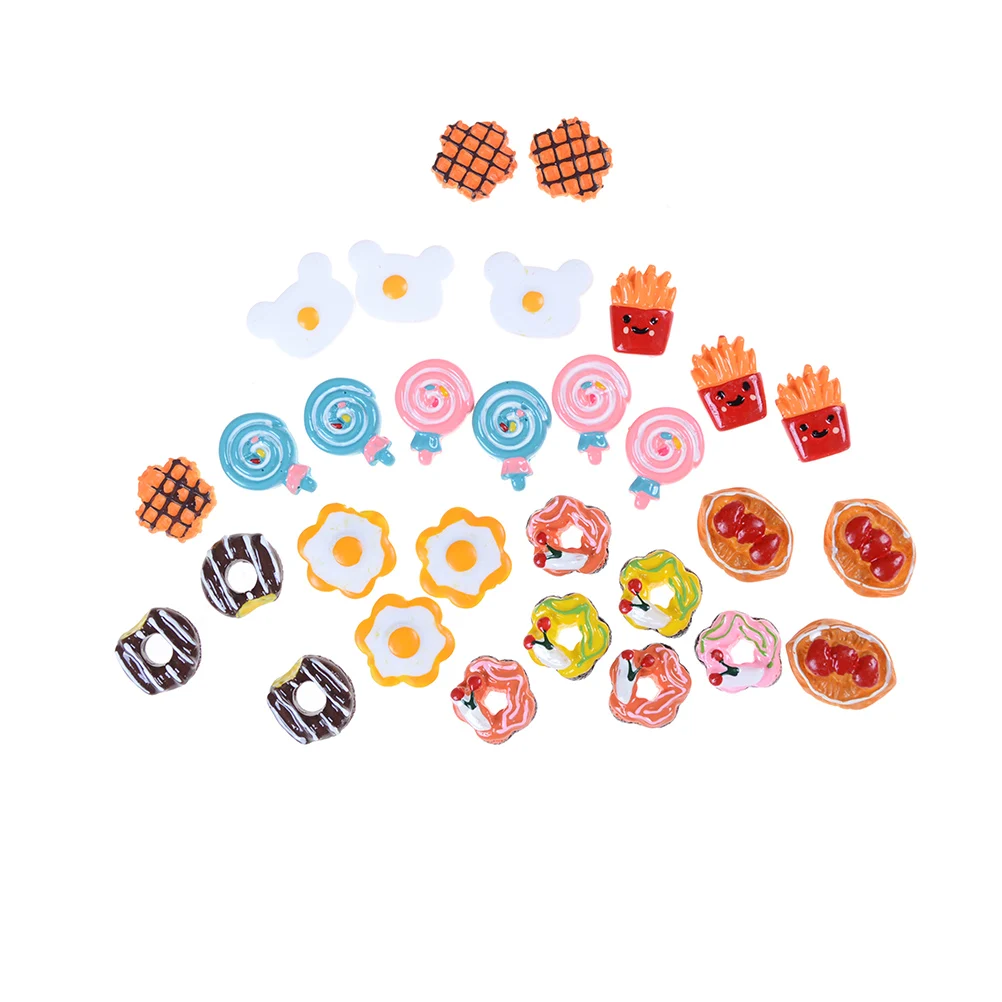 

5pcs 15*20mm DIY Craft Mini Poached Eggs Food Ornament Simulation Toys Dollhouse Decor Kid Play House Toys Safety High quality