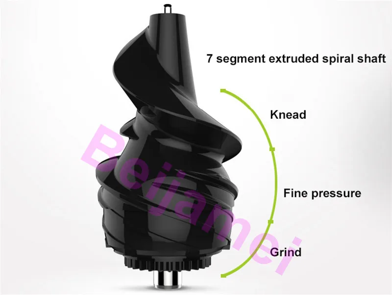 BEIJAMEI медленная скорость соковыжималка большого калибра экстрактор питания гуава оранжевый Снежная груша яблочный сельдерей соковыжималка для овощей и фруктов