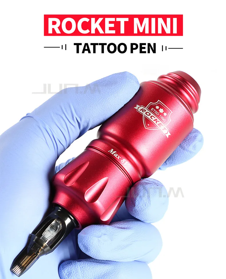 Rocket Mini Tattoo Machine High Rotation Electric Aluminum Alloy Tattoo Motor Machine Gun Supply for Liner and Shading