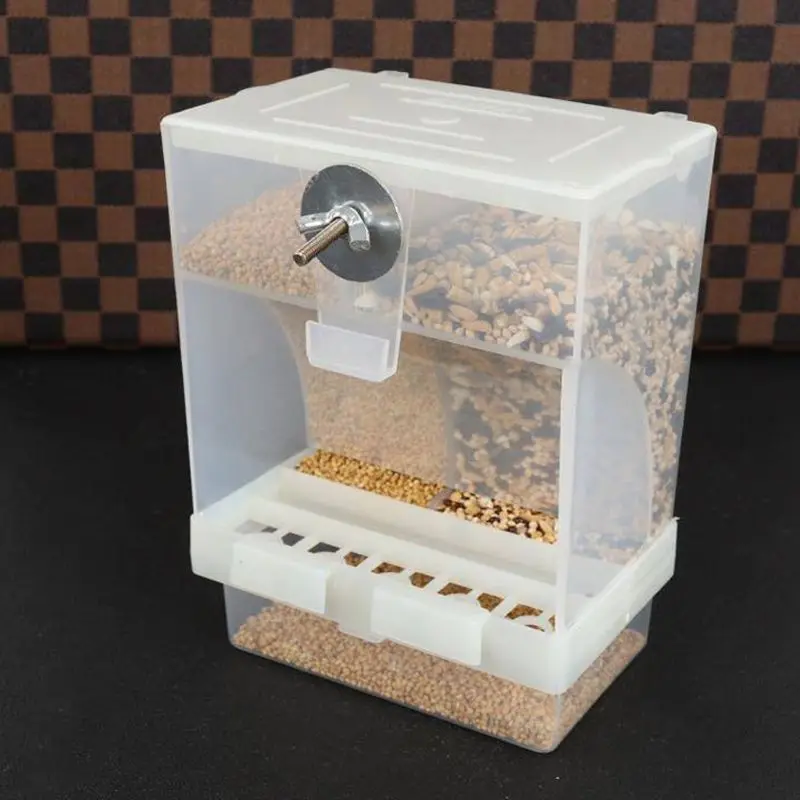 

Automatic Birds Feeder Drinker Poultry Waterer Drinking Feeding Containers Fodder Storage Water Cup Box For Pets