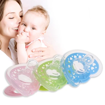 

1pc Baby Pacifier Soother Silicone Dummy Baby Biter Teether Soother Nipples-P101