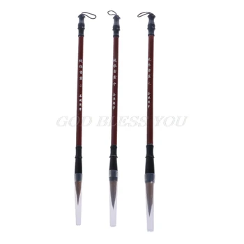 

1PC Chinese Calligraphy Brushes Pen Wolf Hair Writing Brush Wooden Handle Drop Shipping