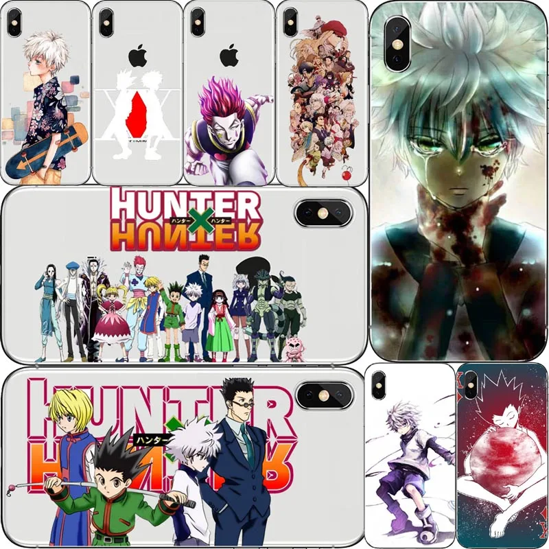 

Anime Hunter X hunter 3 Coque Shell Caso de Telefone para A Maca iPhone 8 7 6 Plus X 5 Tampa 4 Hard Matte Plastic Fundas Capa