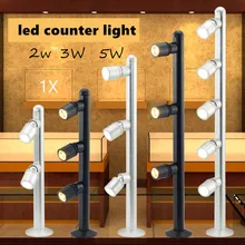 1 шт. 2 Вт 3 Вт 5 Вт счетчик ювелирных изделий светодиодный прожектор золотые ювелирные часы-очки дисплей шкаф СВЕТОДИОДНЫЙ прожектор Ac85-265v