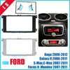 2 Din Car Radio Fascia for Ford Focus II Mondeo Kuga S-Max C-Max Galaxy II Stereo Dash Kit Fit Installation Trim Facia Frame 2di ► Photo 1/6