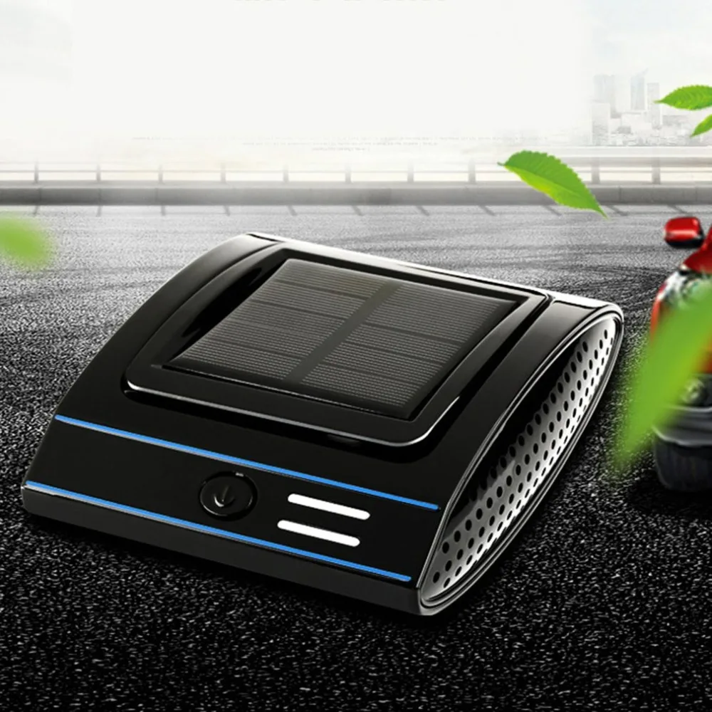 

Portable Solar Vehicle Air Purifier Indoor Anion Fresh Air Mini Car Oxygen Bar