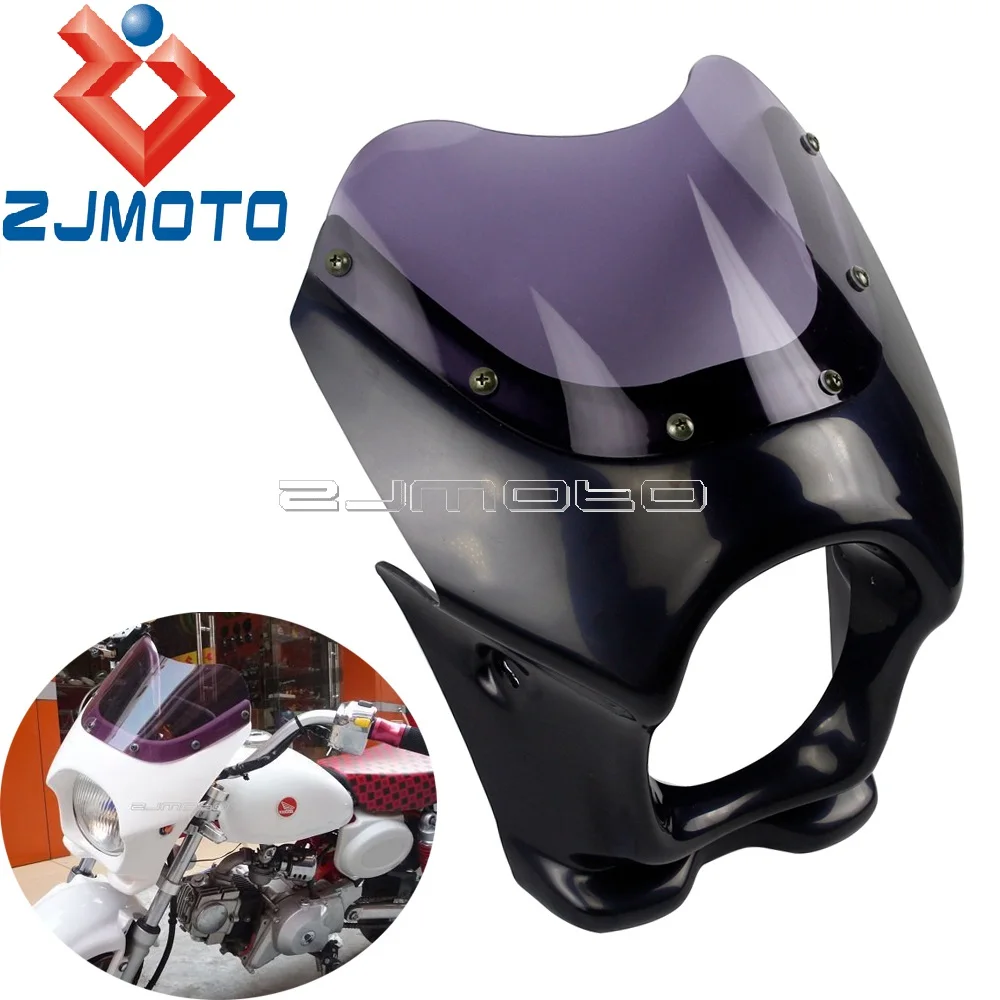 

Universal Motorcycle Headlight Cowl Front Headlamp Fairing For Dream 100 50 50 ape monkey gorilla ape CD50 CD50's CD125T CB50