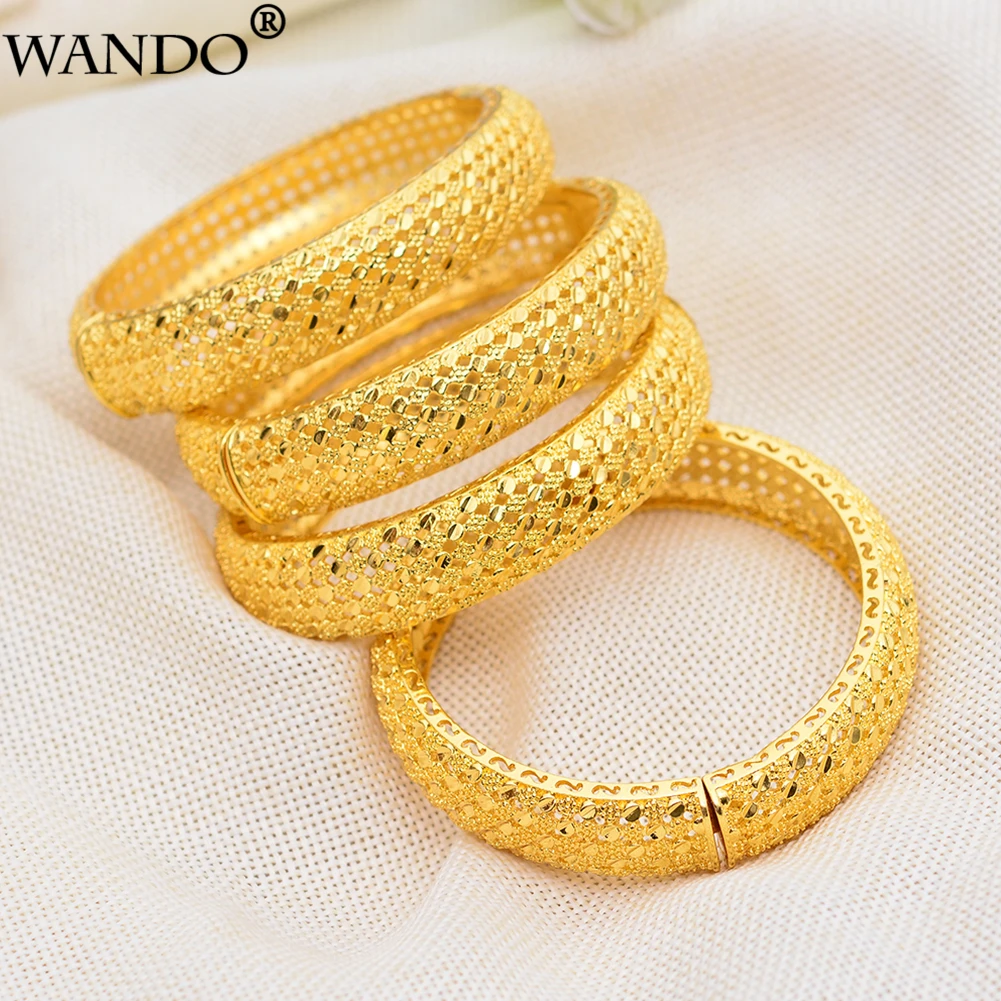 WANDO 1Pce новые модные женские роскошные золотые украшения-браслеты в эфиопском африканском стиле женский браслет в дубайском стиле вечерние свадебные подарки