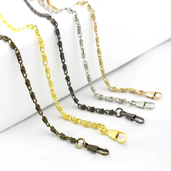 

120cm Replacement Metal Chain For Purse Bags Shoulder Crossbody Handbag Antique Bronze Tone DIY Strap Bag Accessories Hardware