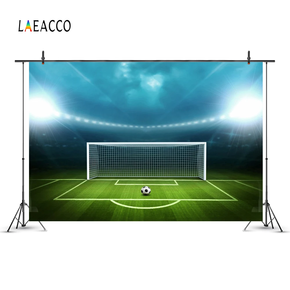 Laeacco Fantasy Football Field Scene Children Photography Backgrounds Customized Photography Backdrops Props For Photo Studio
