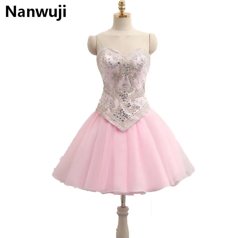 

Detachable Skirt 2017 Ball Gown Sweetheart Floor Length Organza Ruffles Beaded Crystals Cheap Pink Quinceanera Dresses 16 Pagean