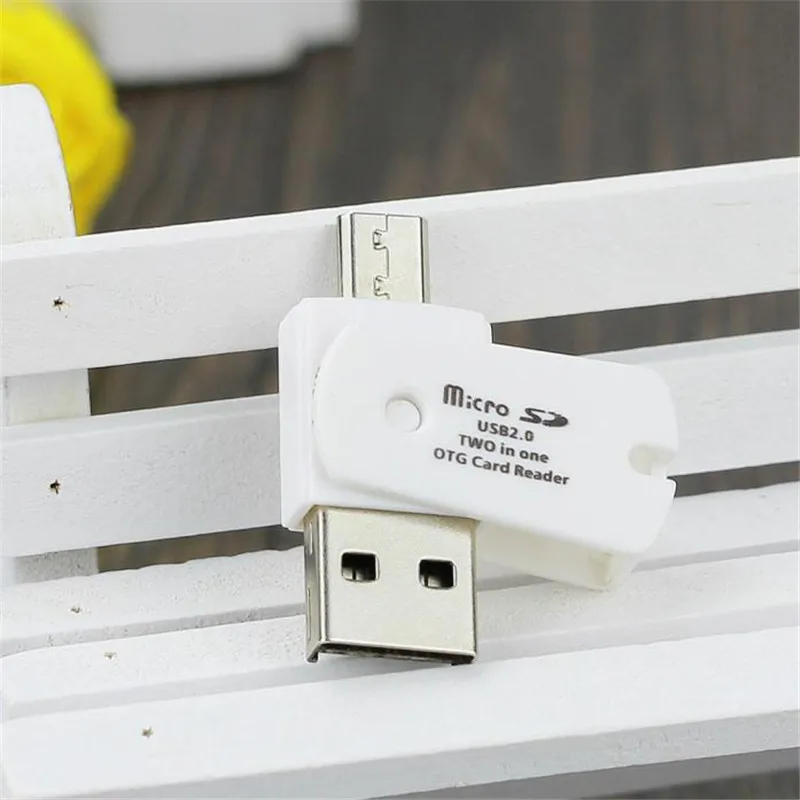 3 цвета Мини Micro USB 2,0 OTG адаптер+ Micro SD TF кард-ридер для телефонов Android внешний портативный USB SD кард-ридер Suppion