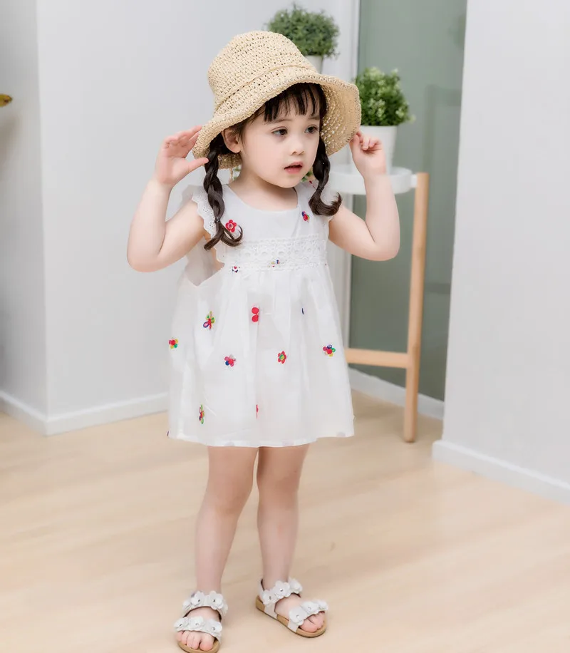 0-3Y Baby Girl Dress 2018 Infant Summer Embroidery Flower Strawberry Cotton Dress 1 Year First Birthday Newborn Party Dresses (17)