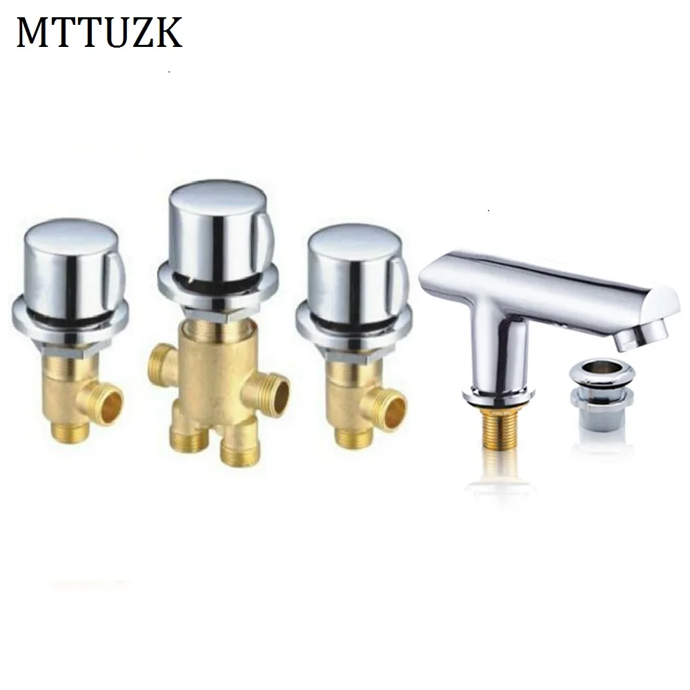 

MTTUZK Solid Brass switch valve for Bathtub faucet shower mixer Bath faucet control valve Split five-hole faucet accessories