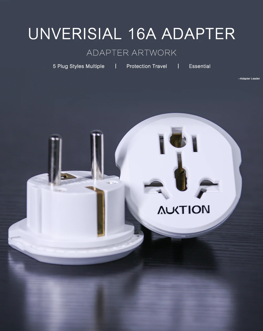 AUKTION 16A универсальный ЕС(Европа) адаптер преобразователя 250 В AC зарядное устройство для путешествий настенное зарядное устройство розетка адаптер Высокое качество инструменты