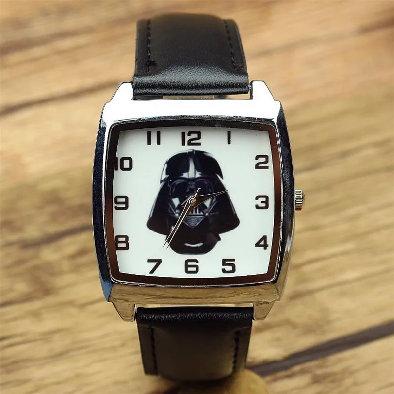 

Cool Men Watch Fashion Quartz Leather Clock Star Wars Casual Wrist Watches relogio masculino