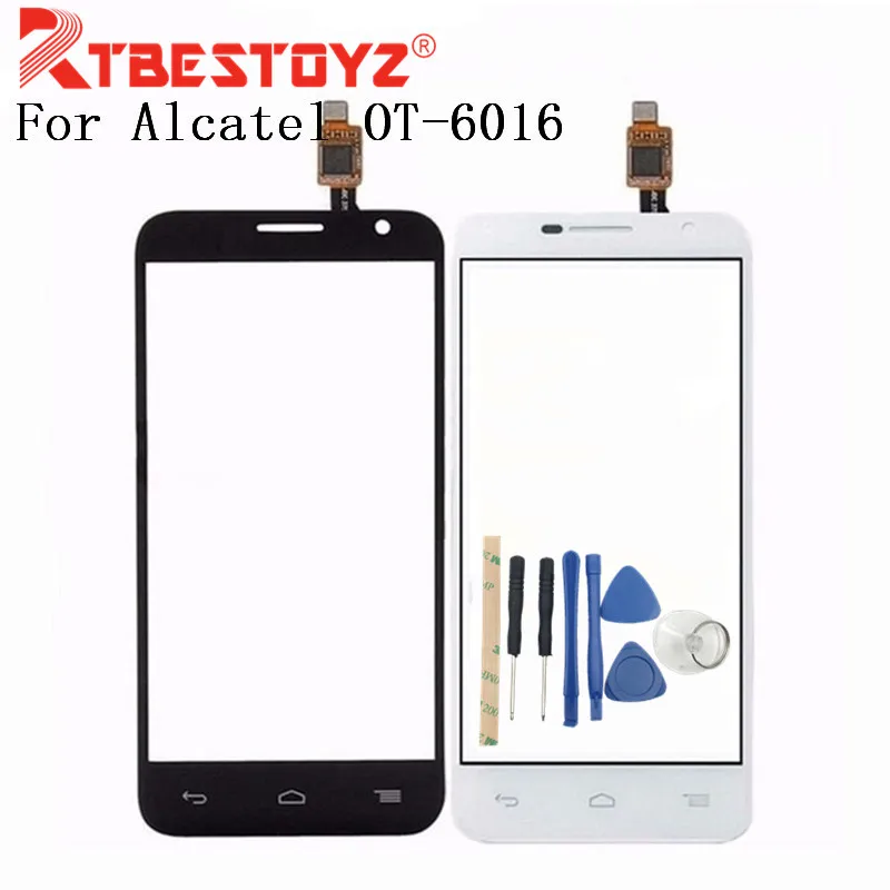 RTBESTOYZ для Alcatel One Touch Idol 2 mini OT6016 6016 6016A 6016D 6016E 6016X сенсорный Панель спереди Экран ЖК