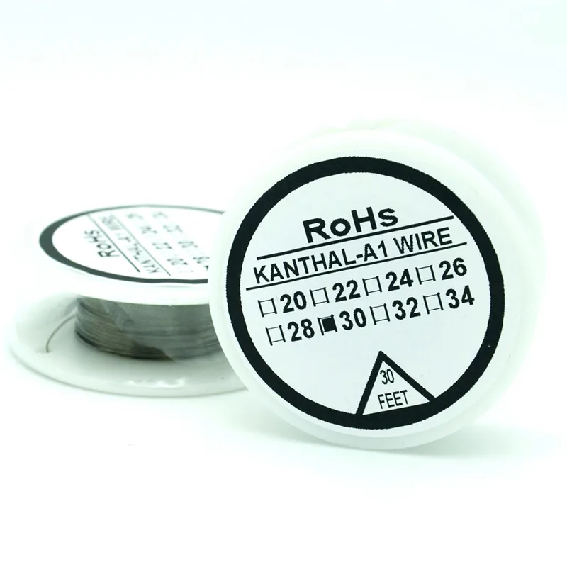 

Kanthala1 wire 30 Gauge 30 FT (0.25mm) Cantal Resistance Resistor AWG A-1 Nichrome wire New pack