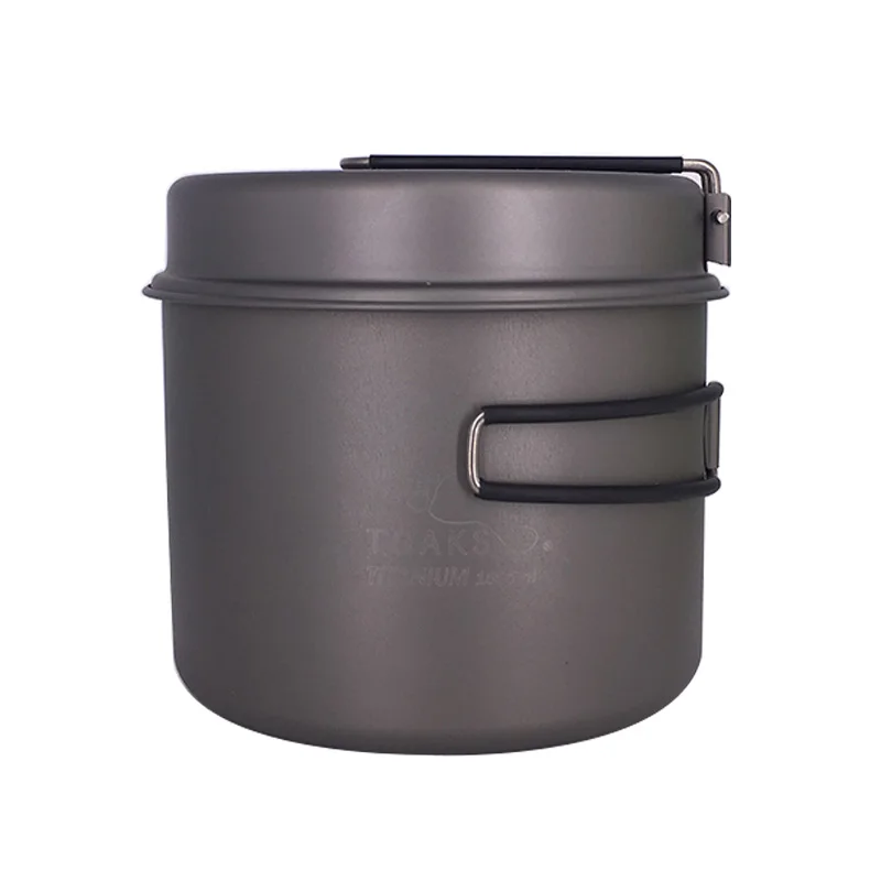 TOAKS CKW-1600 ultraligero Outdoor Camping titanio olla y sartén olla sartén Titamium utensilios olla