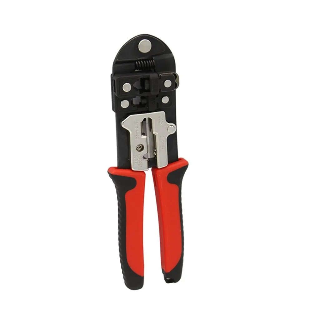

red crimping pliers multifunction crimpe Double r cat6 cat5e Stripper pressing line pliers clamp tongs clip RJ45 Plug Crimp Tool