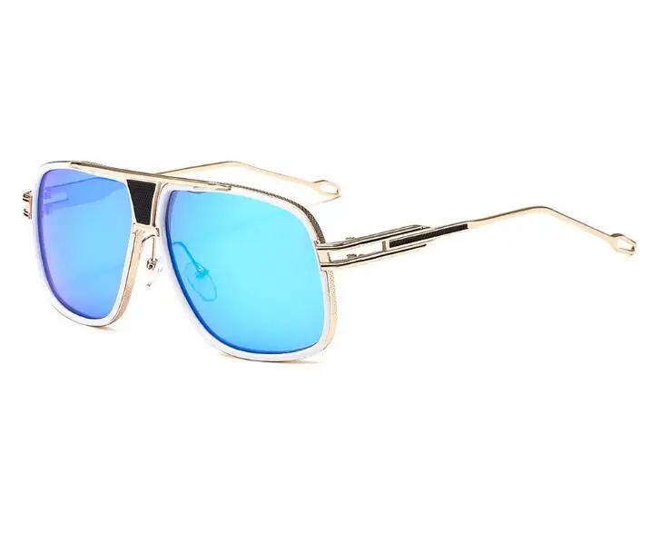 Женские солнцезащитные очки унисекс с квадратным каблуком, тонкие, Ретро стиль, роскошные, брендовые, дизайнерские, UV400 - Цвет линз: 9