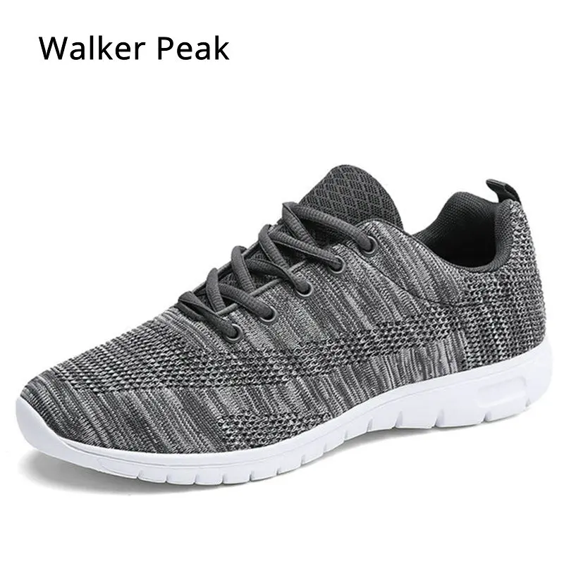 

mens Sneakers Shoes Trainers Fly-knitted Male Super Light Sock Causal Shoes Designer Sole Footwear Autumn 2019 Brand Walkerpea