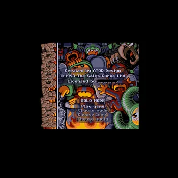 

Troddlers NTSC Version 16 Bit 46 Pin Big Gray Game Card For USA Game Players