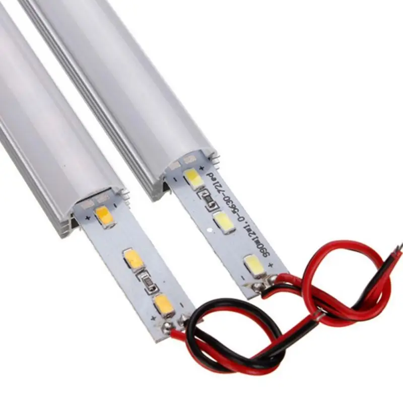 Светильник для шкафа DC 12V светильник для шкафа 50 см 9 Вт 5630 SMD 36 светодиодный s Водонепроницаемая Жесткая светодиодная лента