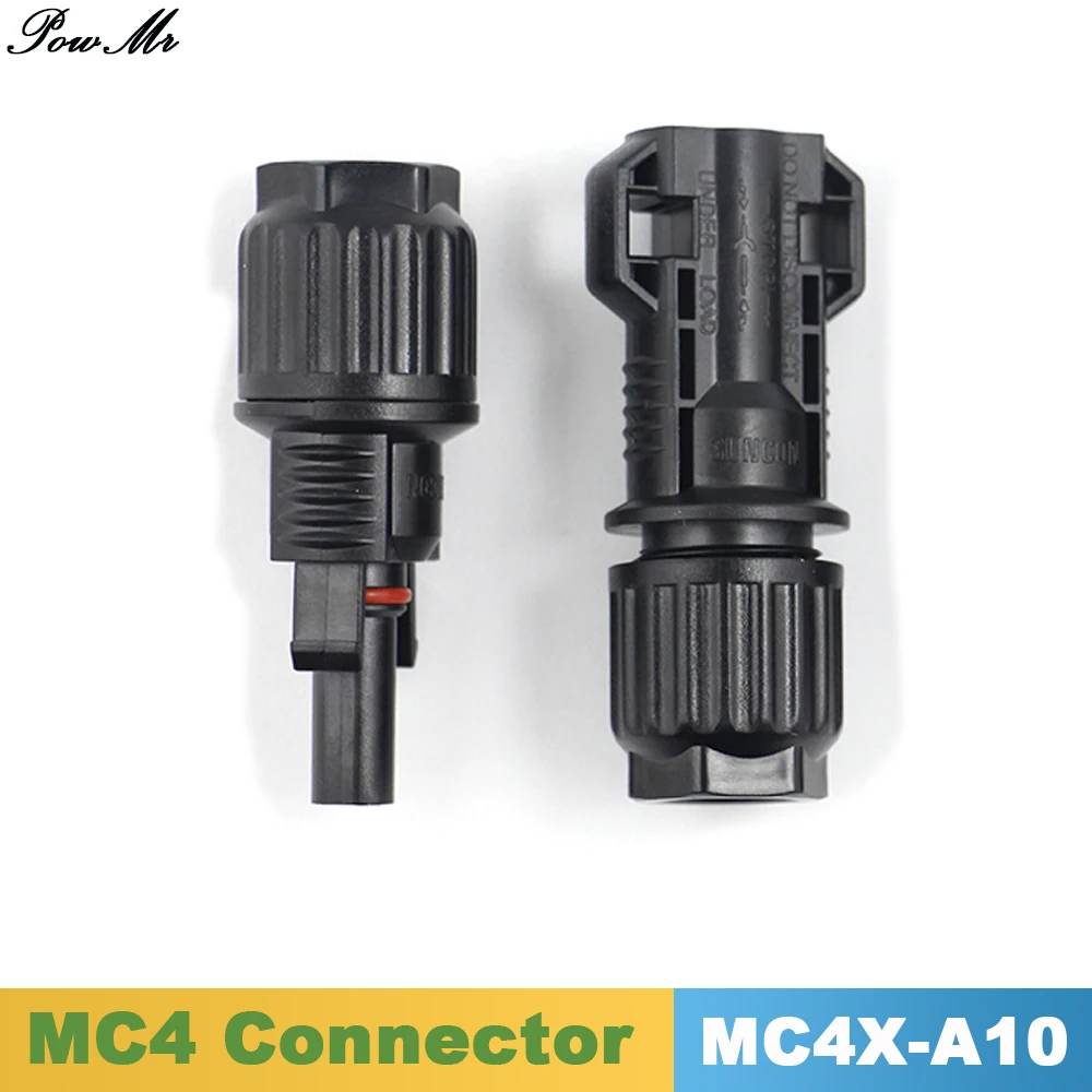 

10 Pairs MC4 Solar Connector Female/Male MC4X-A10 for Solar Cable Solar Panel PV System Accessory 2.5mm2~10.0mm2/14AWG~8AWG